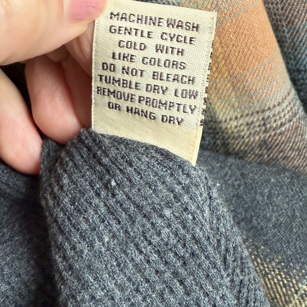 Dakota Grizzly Men’s Flannel Snap Shirt Blanket Lined Jacket Large Gray Plaid - Picture 6 of 9